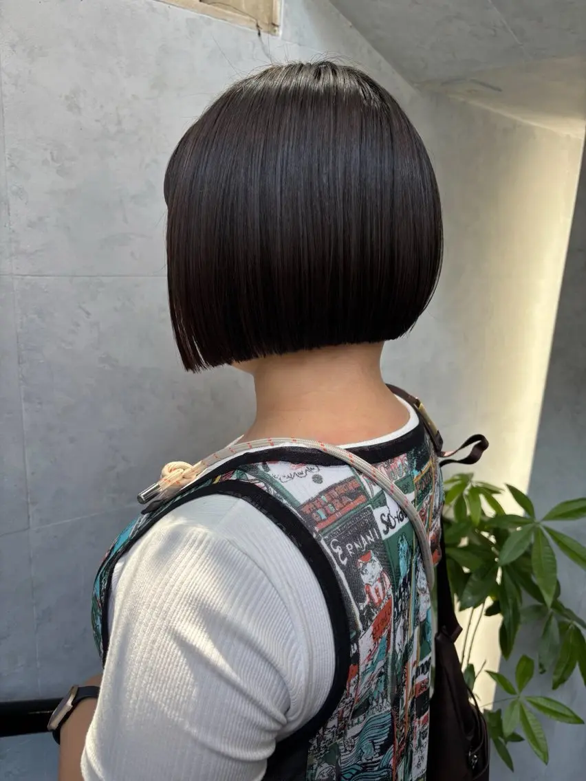 ショート ボブ カット ボブ×レイヤーカット 透明感カラー/Fuuのヘアスタイル