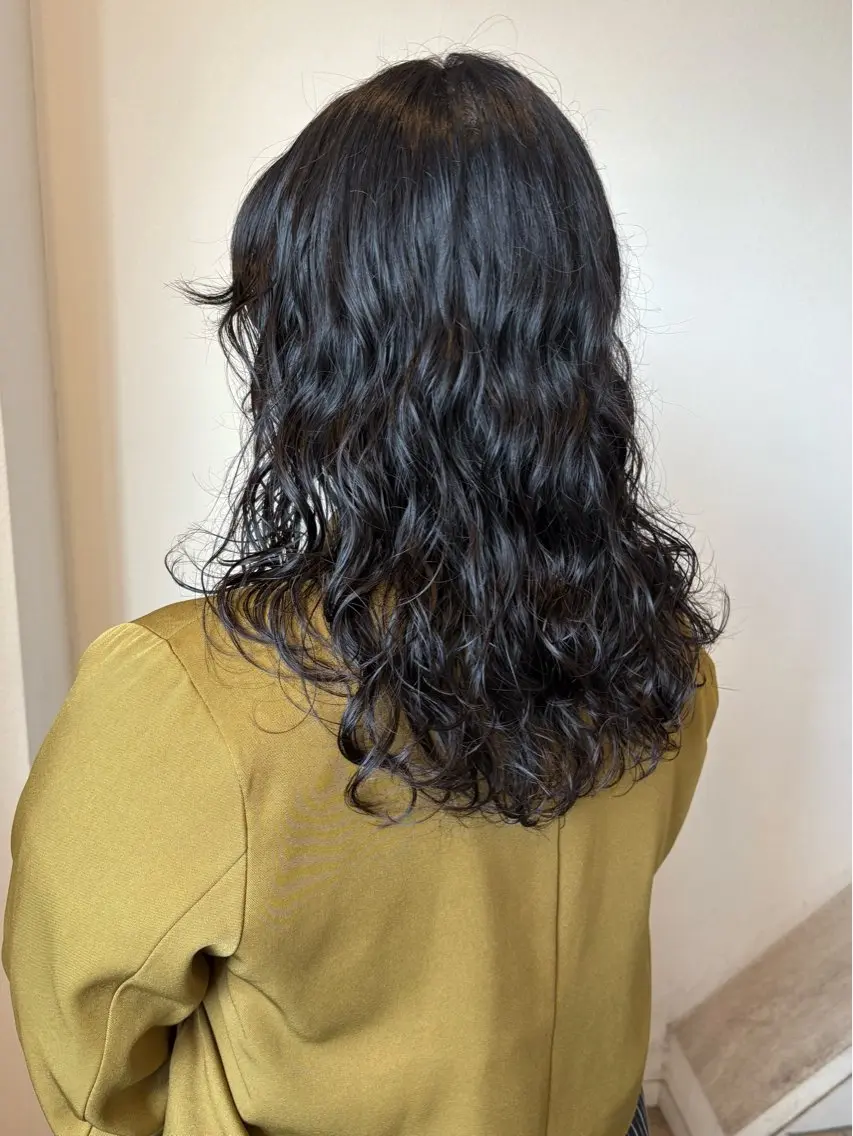 ミディアム パーマ ニュアンスパーマ 🧺アンジュのヘアスタイル
