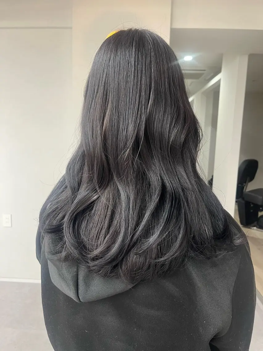 カラー ディープラベンダー ラベンダーカラー ひな‪‪︎/暖色 柔color🌷のヘアスタイル