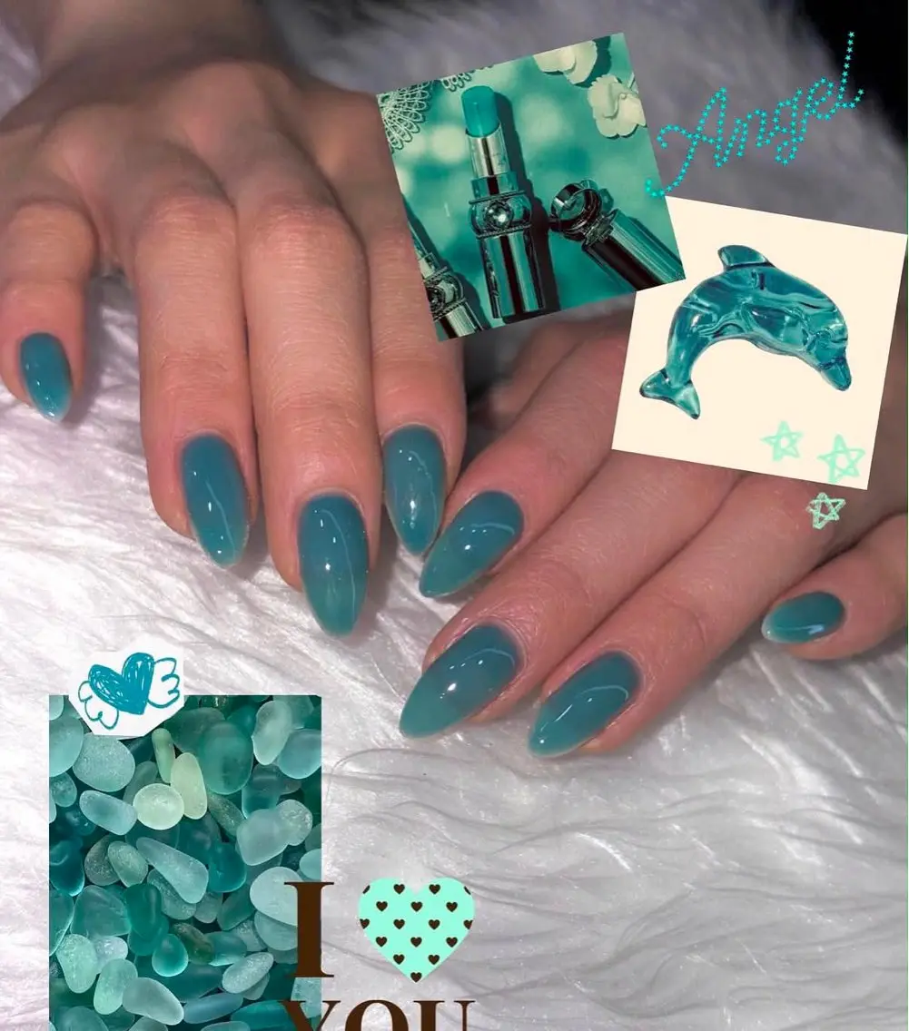 ネイル チークネイル ドット フレンチネイル グラデーション 韓国ネイル ハンドネイル ハンドケア Aria Nail Beautyのネイルデザイン