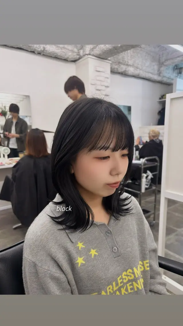 ミディアム ヘアカラー 小川 藍 / 🥣⟡ カットモデル募集中のヘアスタイル