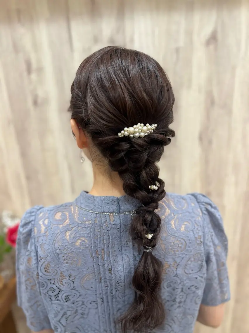 ヘアアレンジ ヘアセット ヘアメイクネイリスト hidemi中目黒のヘアスタイル