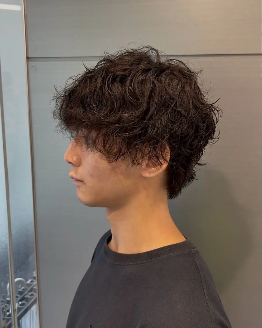 パーマ メンズ メンズパーマ カット パーマ メンズパーマは私一択 佐藤有紀のヘアスタイル