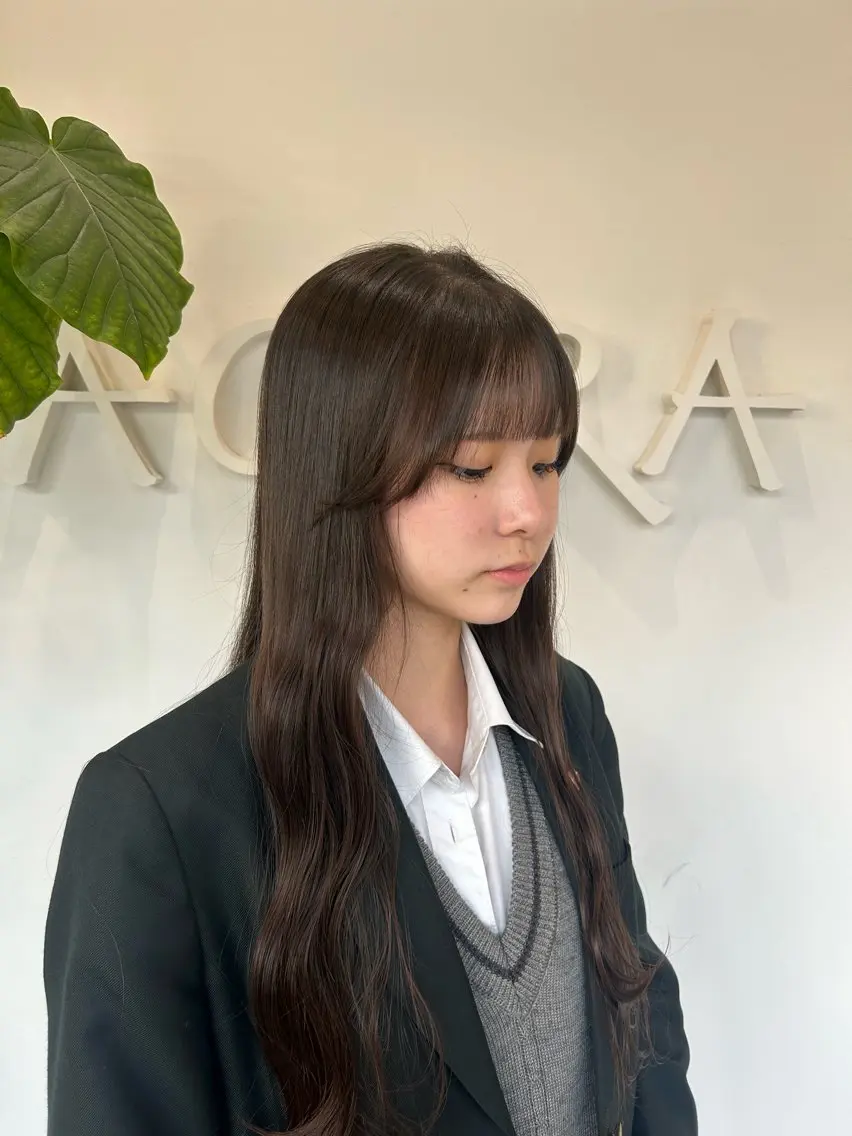 🍀【前髪カット】🍀結んでも可愛いお顔周り✂️✩.⋆の写真