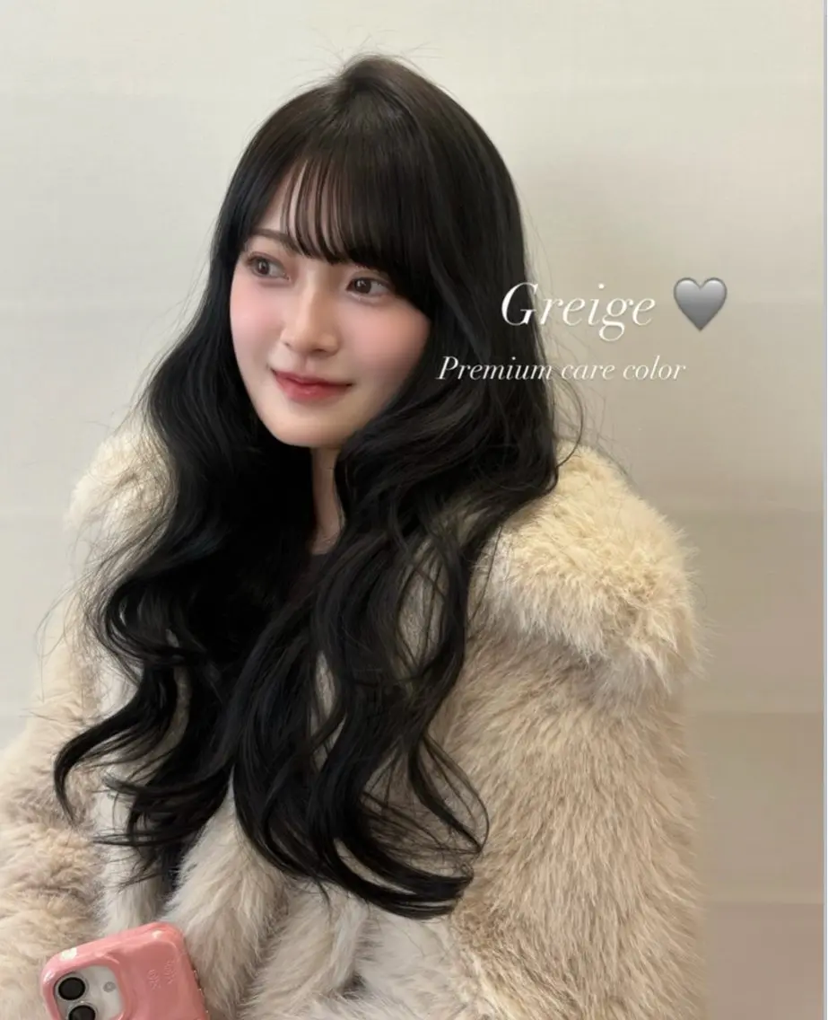 🩶暗染め限定価格🪄【艶髪ワンカラー➕ケアトリートメント付き🪽】韓国ヘア・韓国ガーリー🎀°・*:ロング料金なし🩷の写真