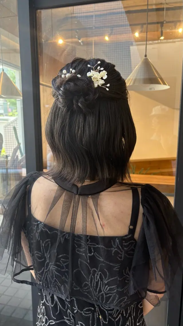 ショート ヘアセット ナチュラル ｜ suzukaのヘアスタイル