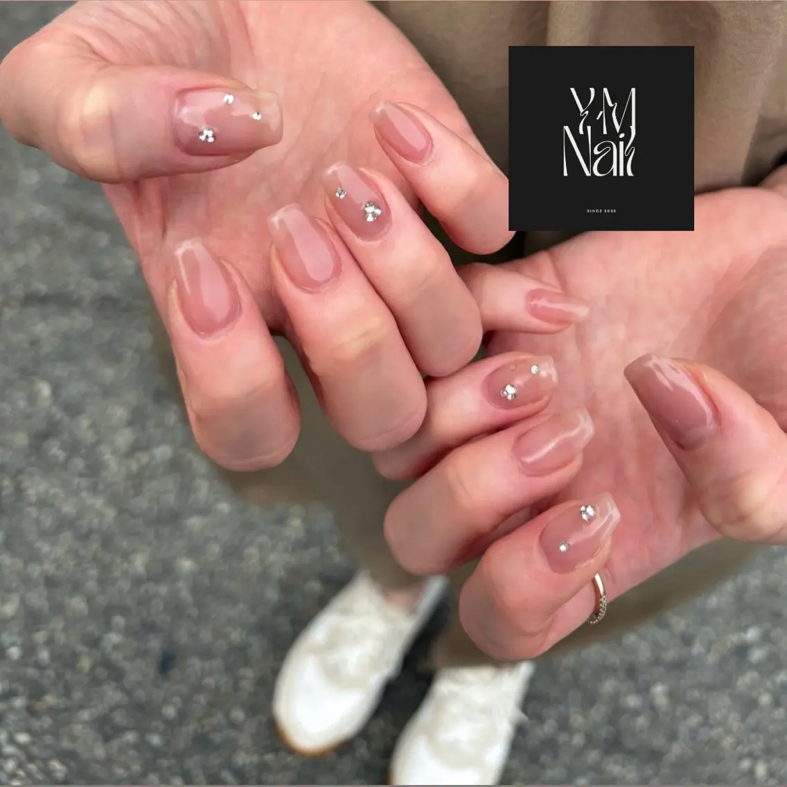 ネイル シンプルネイル ハンドネイル Y’M nailのネイルデザイン