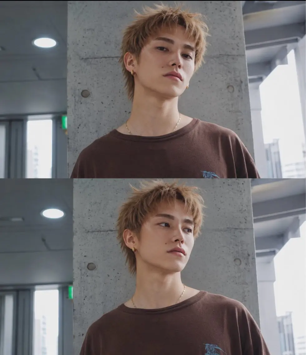 ショート カラー メンズ ヘアカラー キタダ ヒロキのヘアスタイル