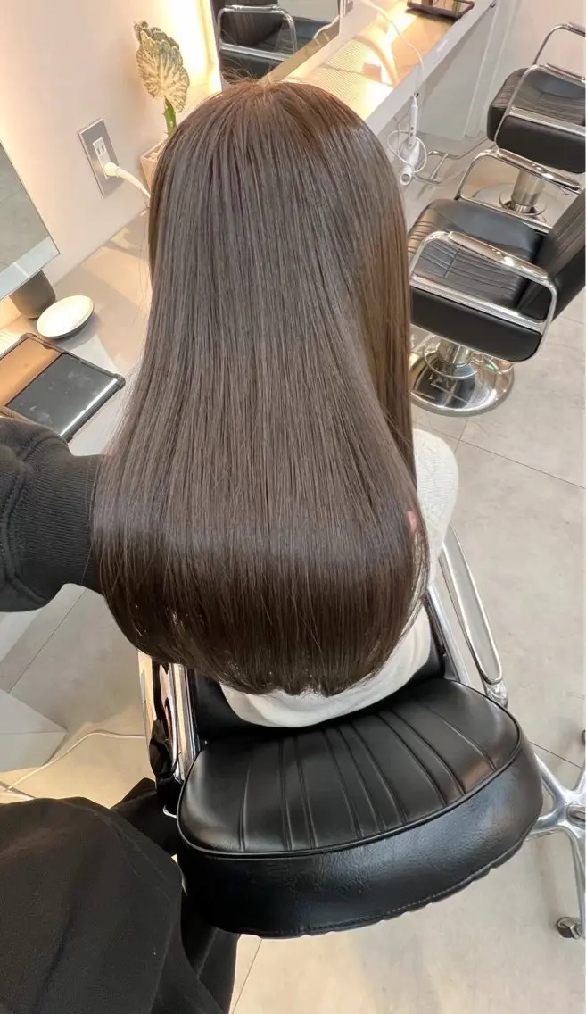 ロング カラー shiomiH TARUMI福田もものヘアスタイル