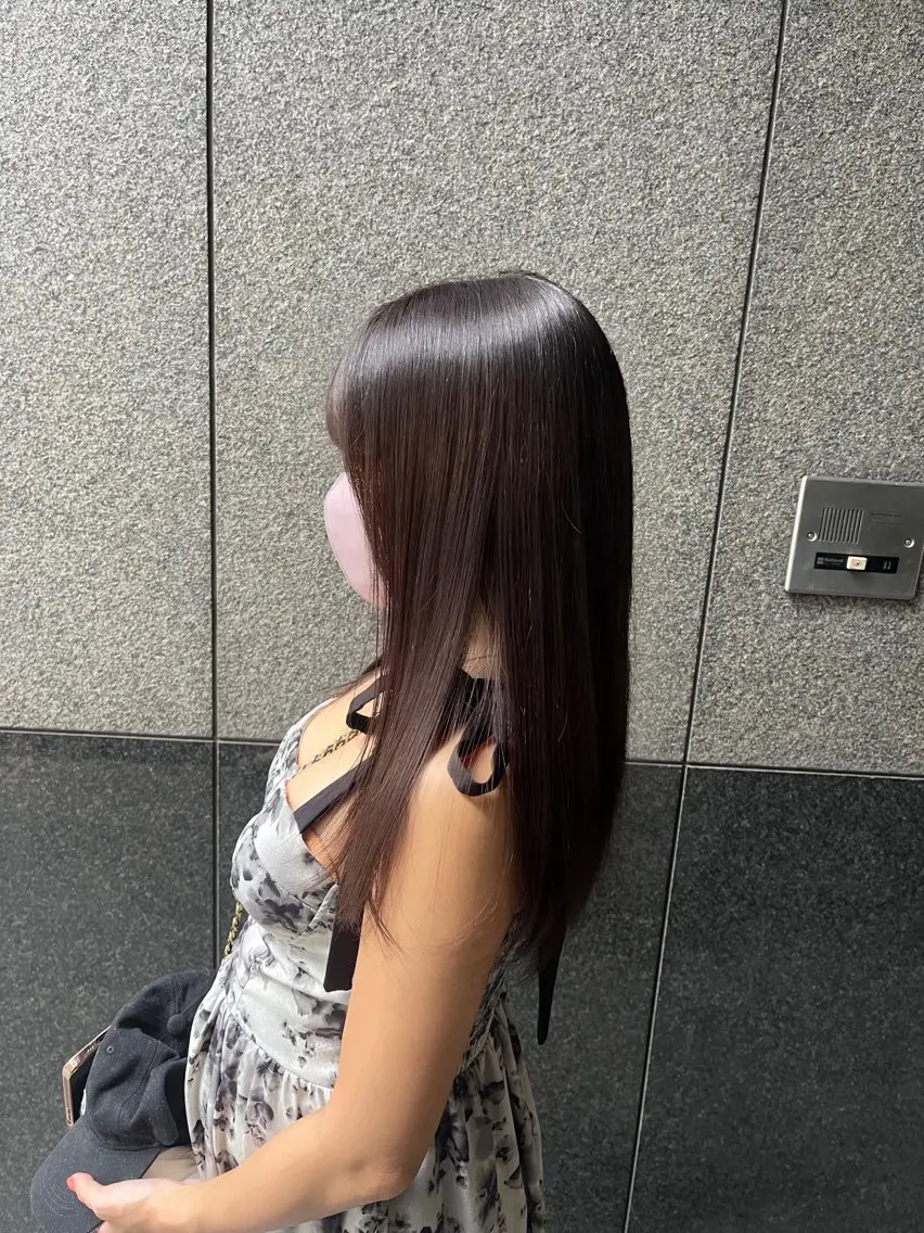 セミロング ヘアカラー トリートメント 長沢 結菜🎀のヘアスタイル