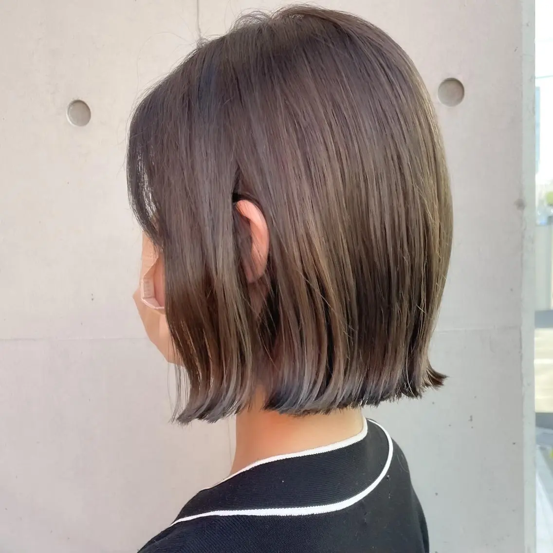 ショート カラー 切りっぱなしボブ ボブ カット ヘアカラー トリートメント 森本 裕太 / ボブのヘアスタイル