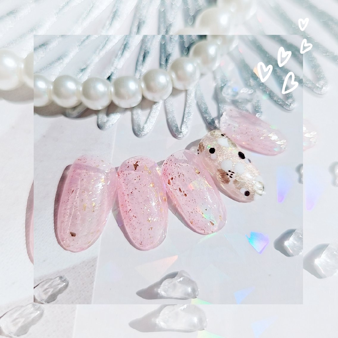 ネイル ハンドネイル 手描きｱｰﾄ&推し活 🌟Wisteriaのネイルデザイン