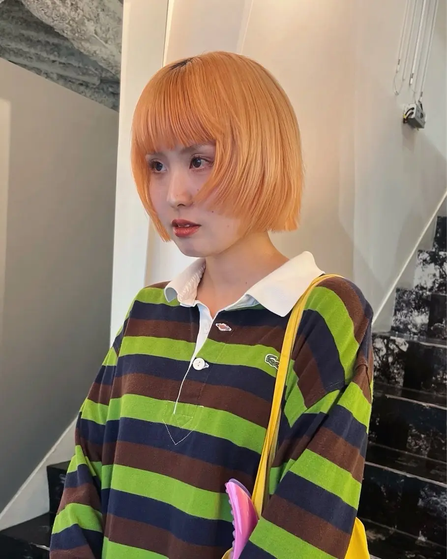 ショート デザインカラー 原宿/キシタのヘアスタイル