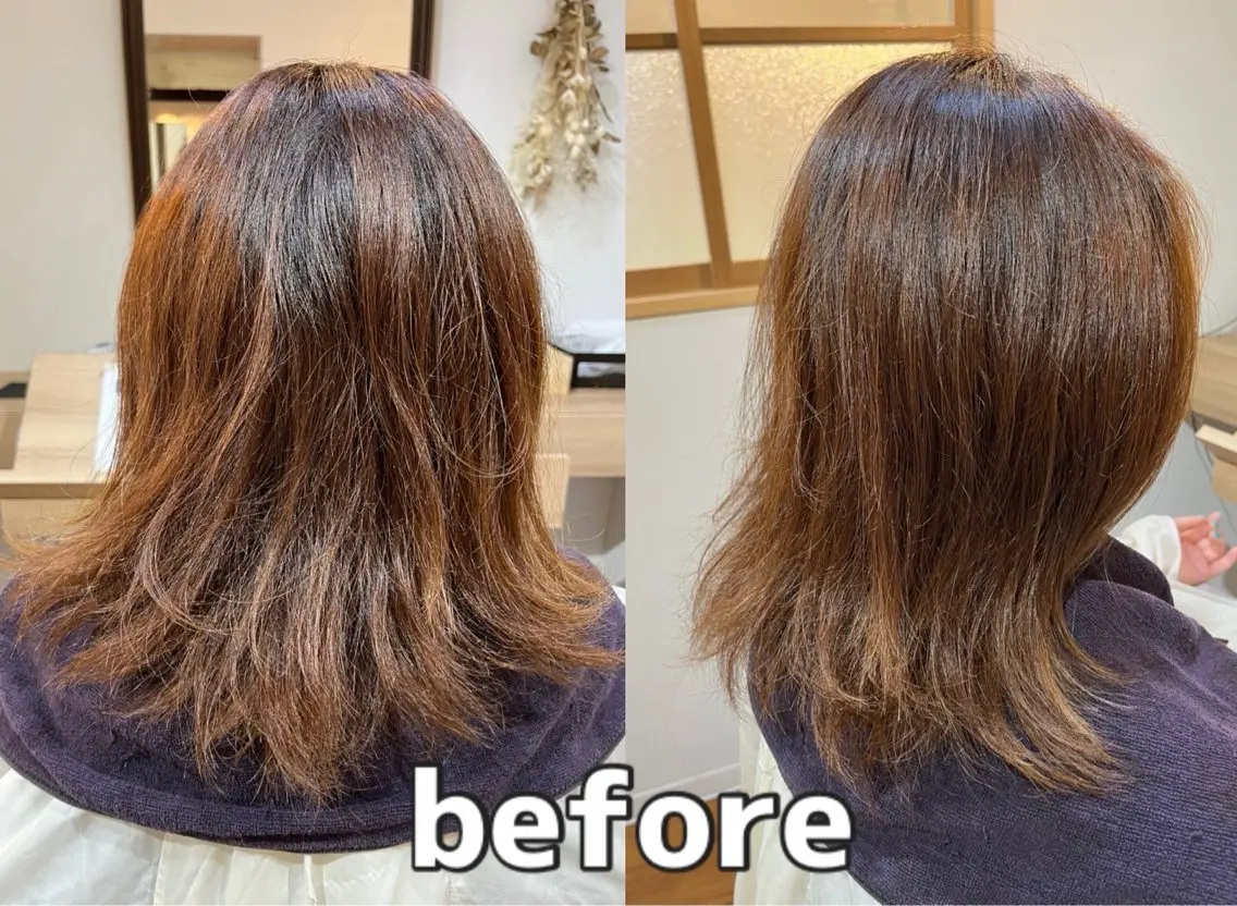 セミロング 縮毛矯正 【マリブ伊勢崎本店】 hiroのヘアスタイル