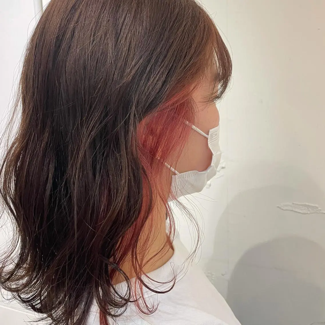ミディアム カラー 北川 智海のヘアスタイル
