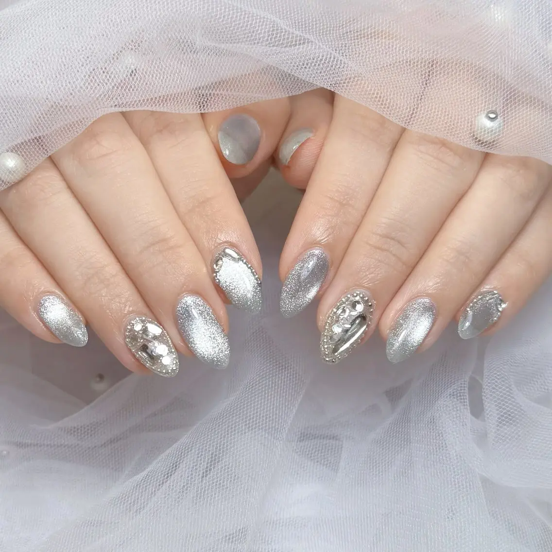ネイル ハンドネイル mau🩵 堺筋本町nailのネイルデザイン