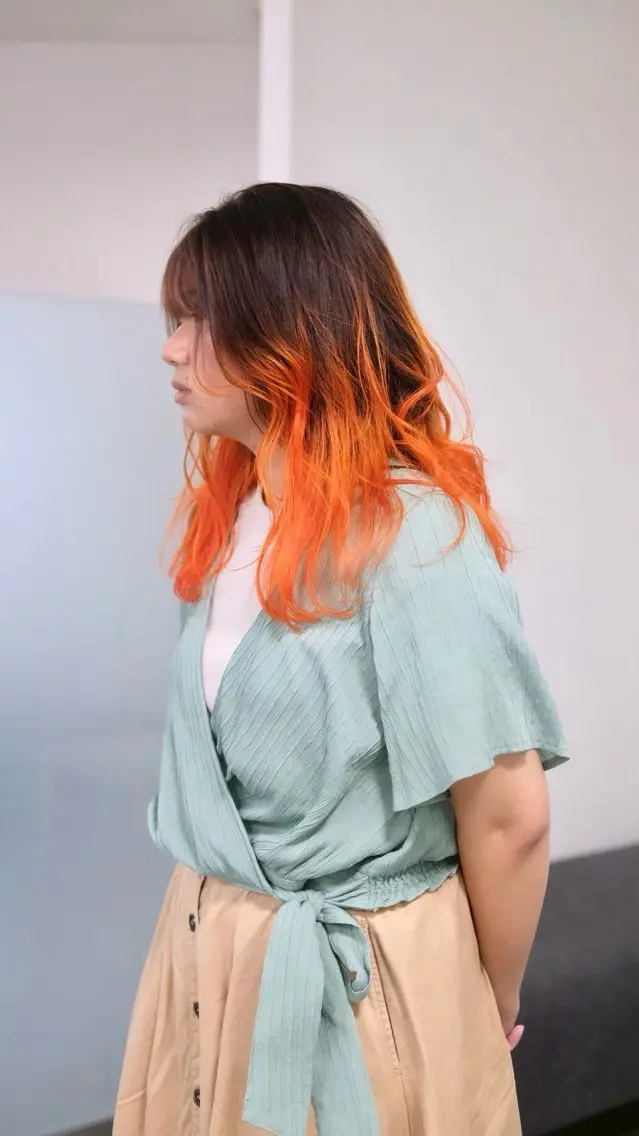 セミロング カラー カット ヘアカラー トリートメント 透明感カラー🫧 Kanaのヘアスタイル