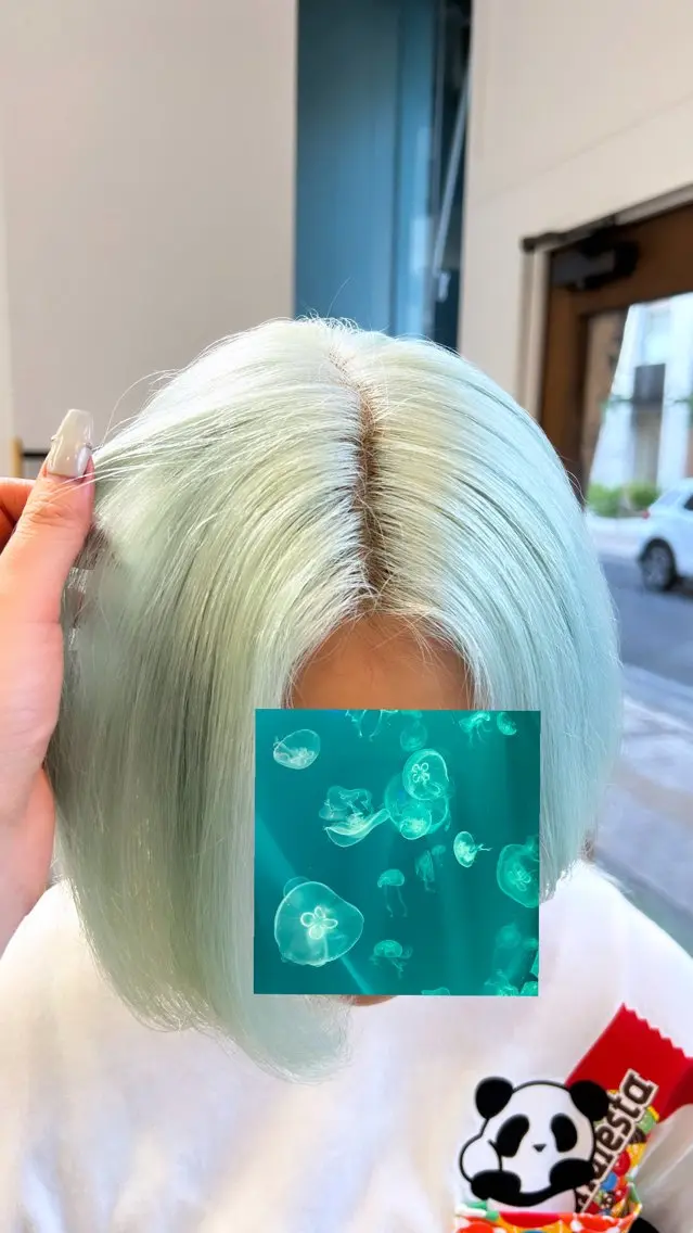 ミディアム カラー ブリーチ ヘアカラー 金澤 希空のヘアスタイル