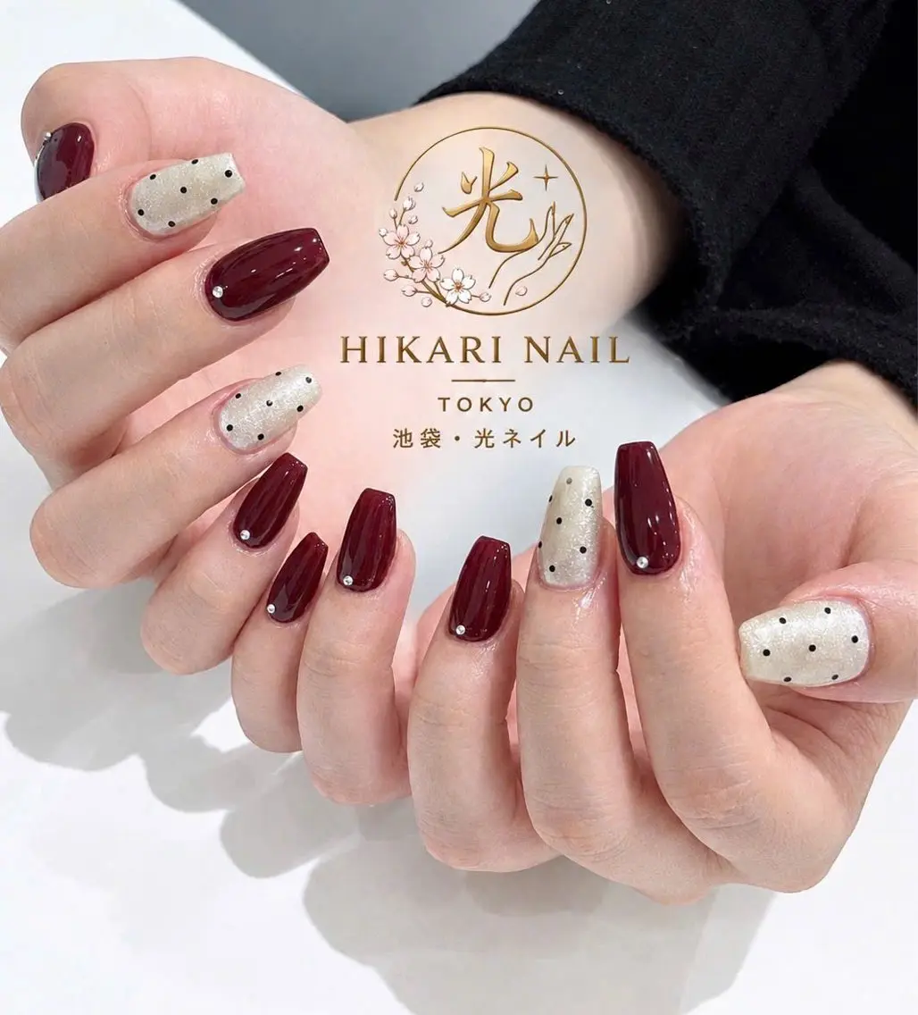ネイル チークネイル 長さ出し フレンチネイル ガーリー ハロウィン ハンドネイル HikariNail Ikebukuroのネイルデザイン