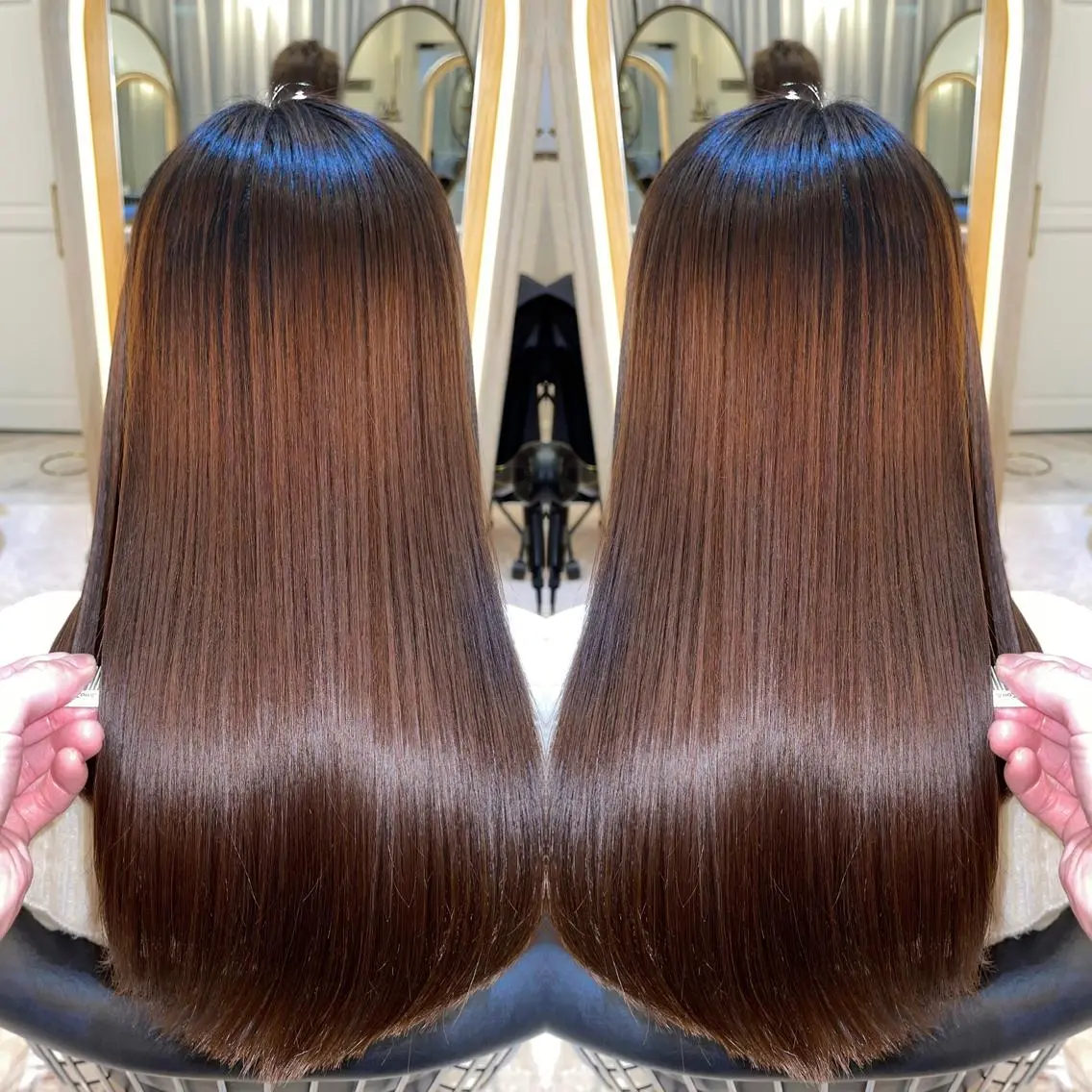 ロング 縮毛矯正 佐々木 裕一のヘアスタイル