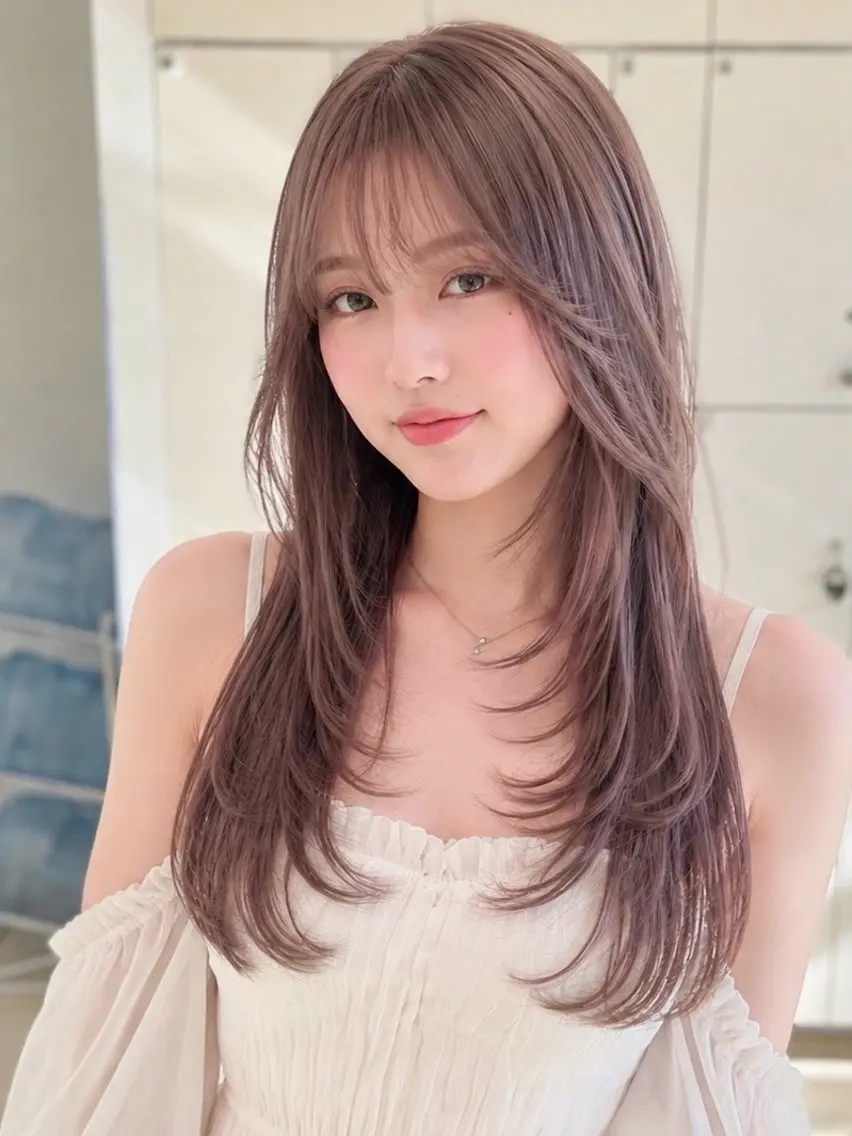 ロング カラー カット ヘアカラー トリートメント 金子 直樹のヘアスタイル