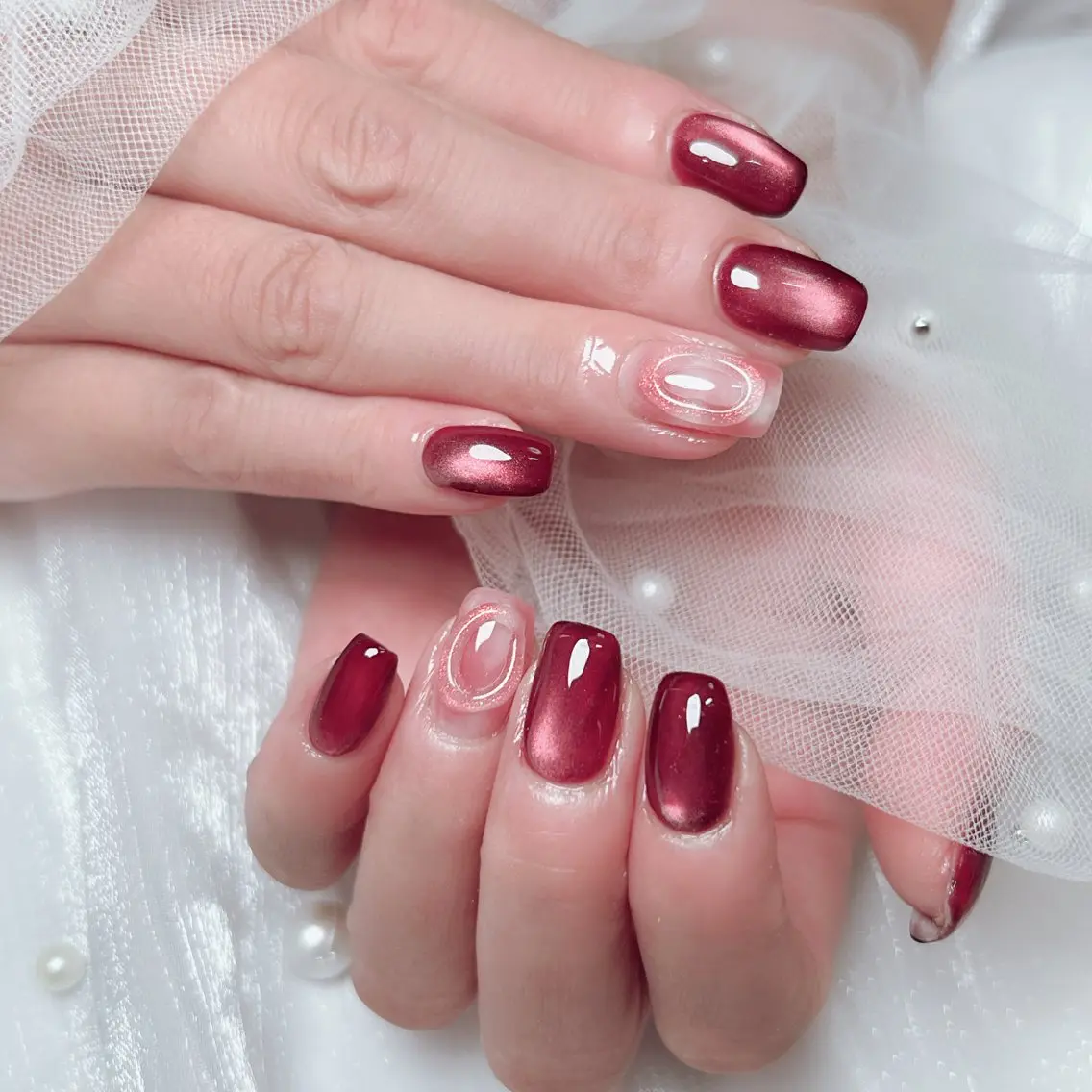 ネイル ジェルネイル グラデーション シンプルネイル ハンドネイル Cute Tips nailのネイルデザイン