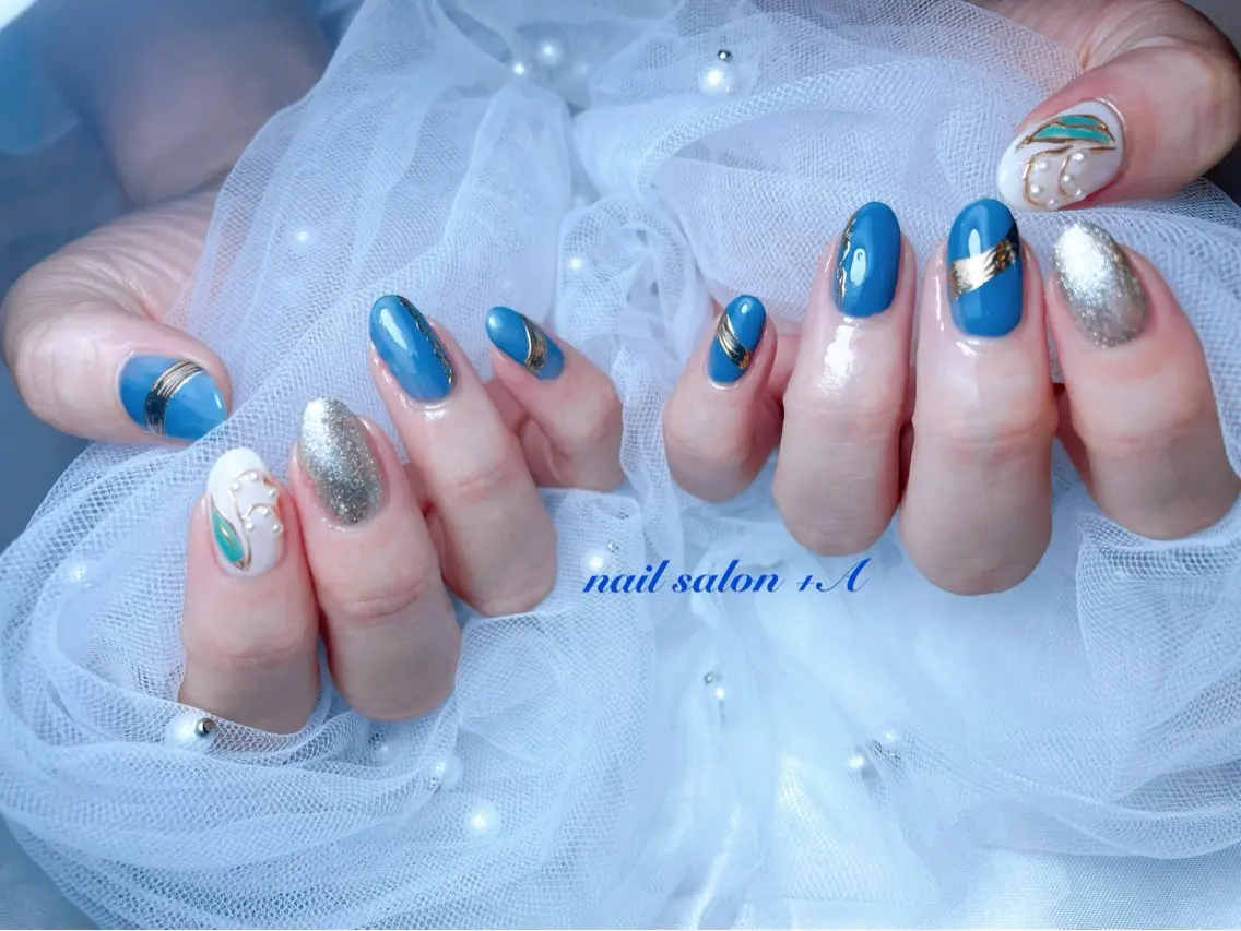 ショート ハンドネイル Nail Salon +Aのネイルデザイン