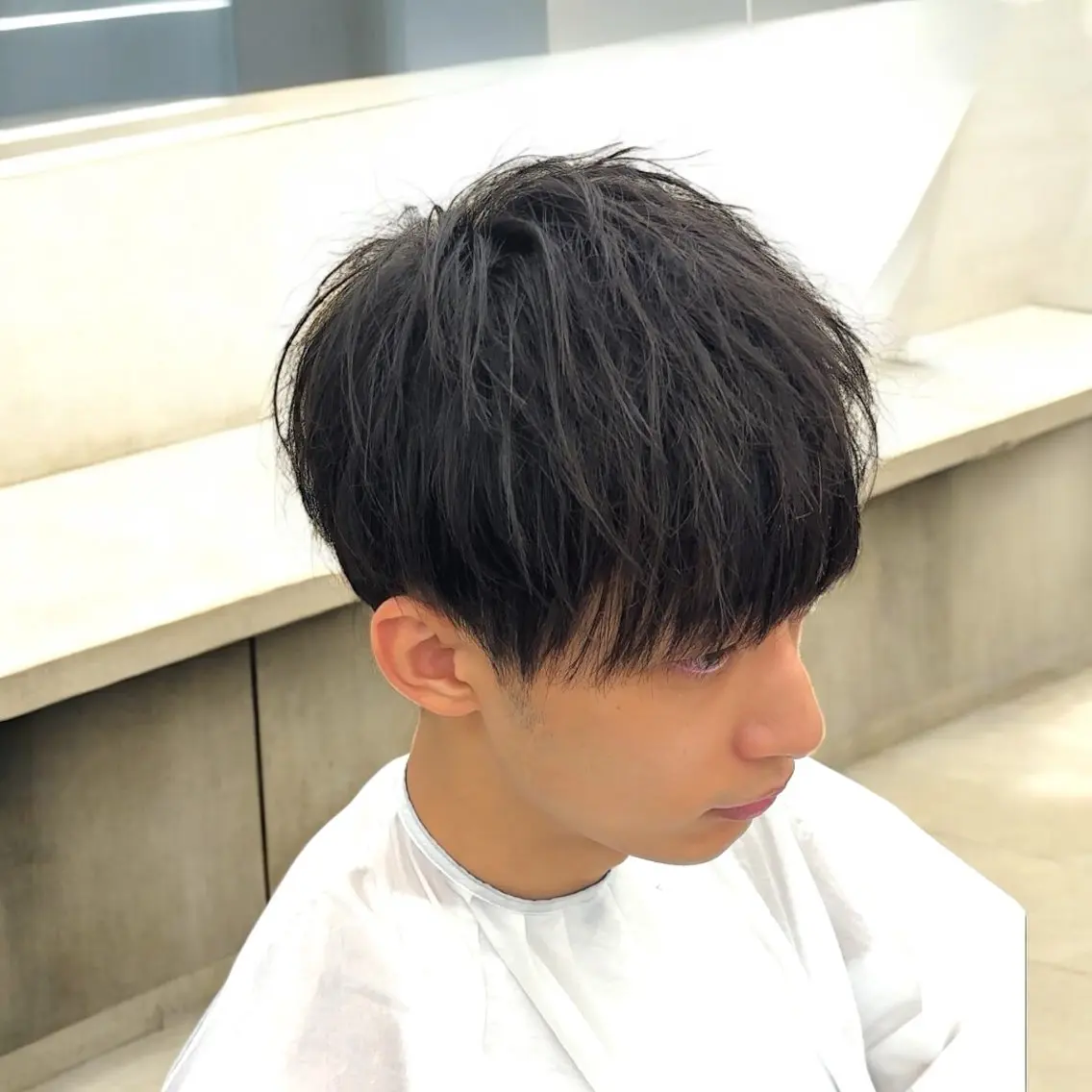 メンズ マッシュ 刈り上げ カット 縮毛矯正/メンズ パーマ/岩名新大のヘアスタイル