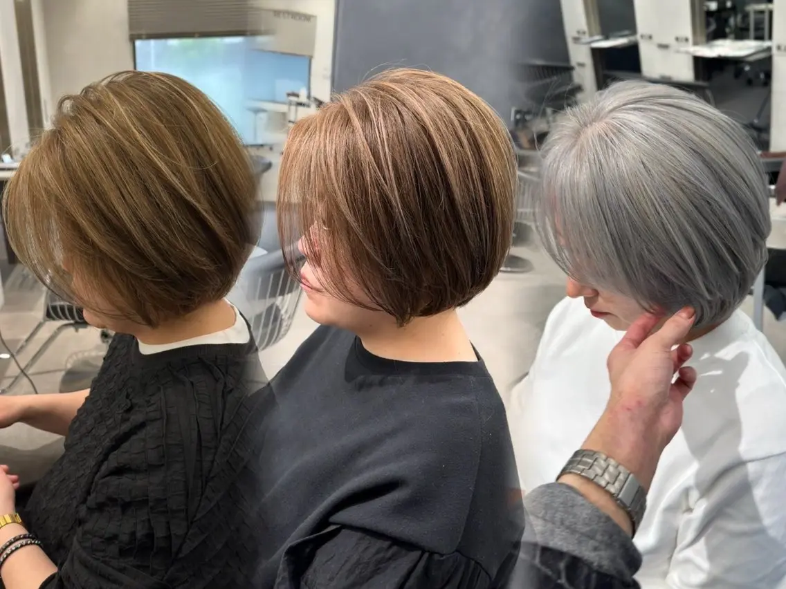 ショート カラー 上村 将人のヘアスタイル
