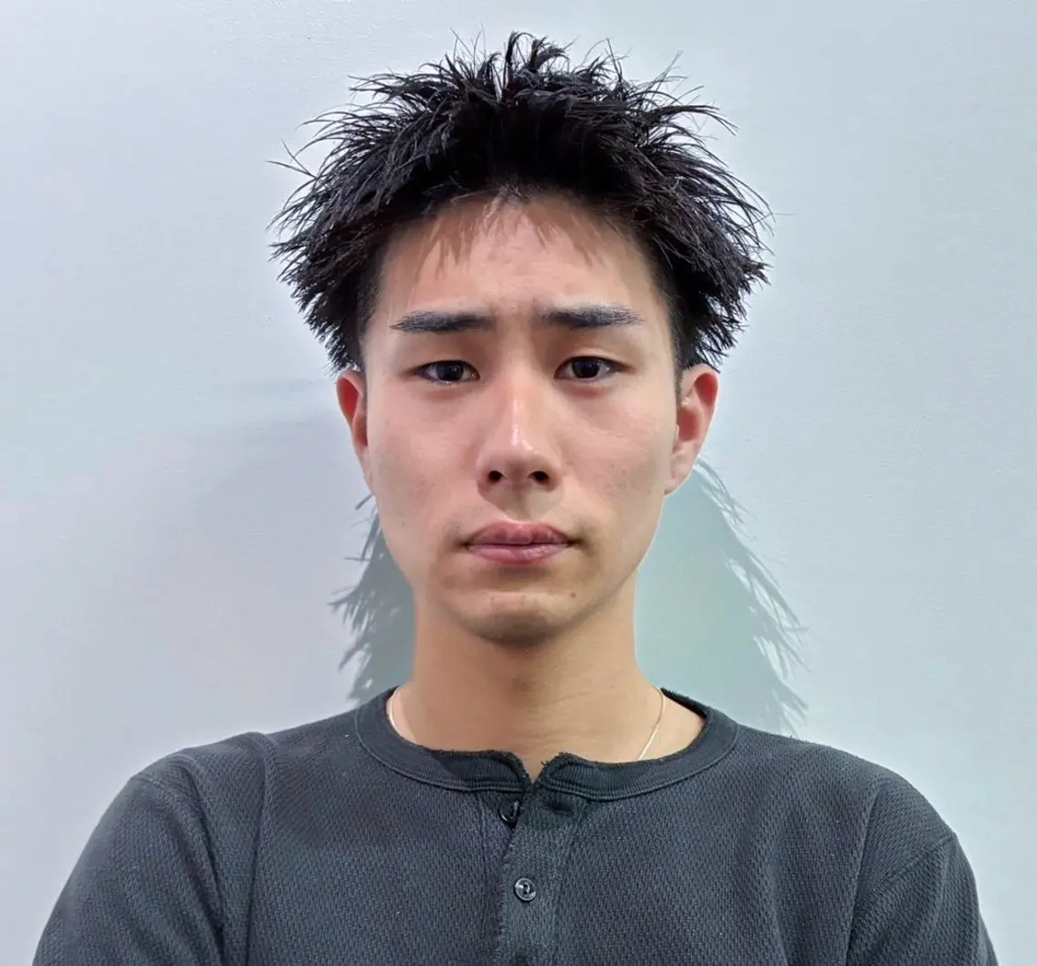 メンズ スパイキーショート 安藤 琢真のヘアスタイル