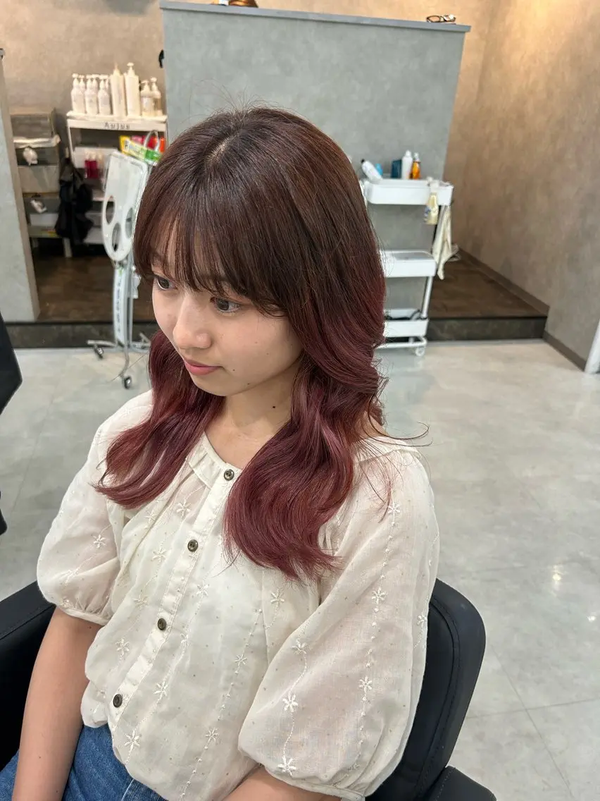 セミロング MAHO/透明感カラ ー/髪質改善🍒のヘアスタイル
