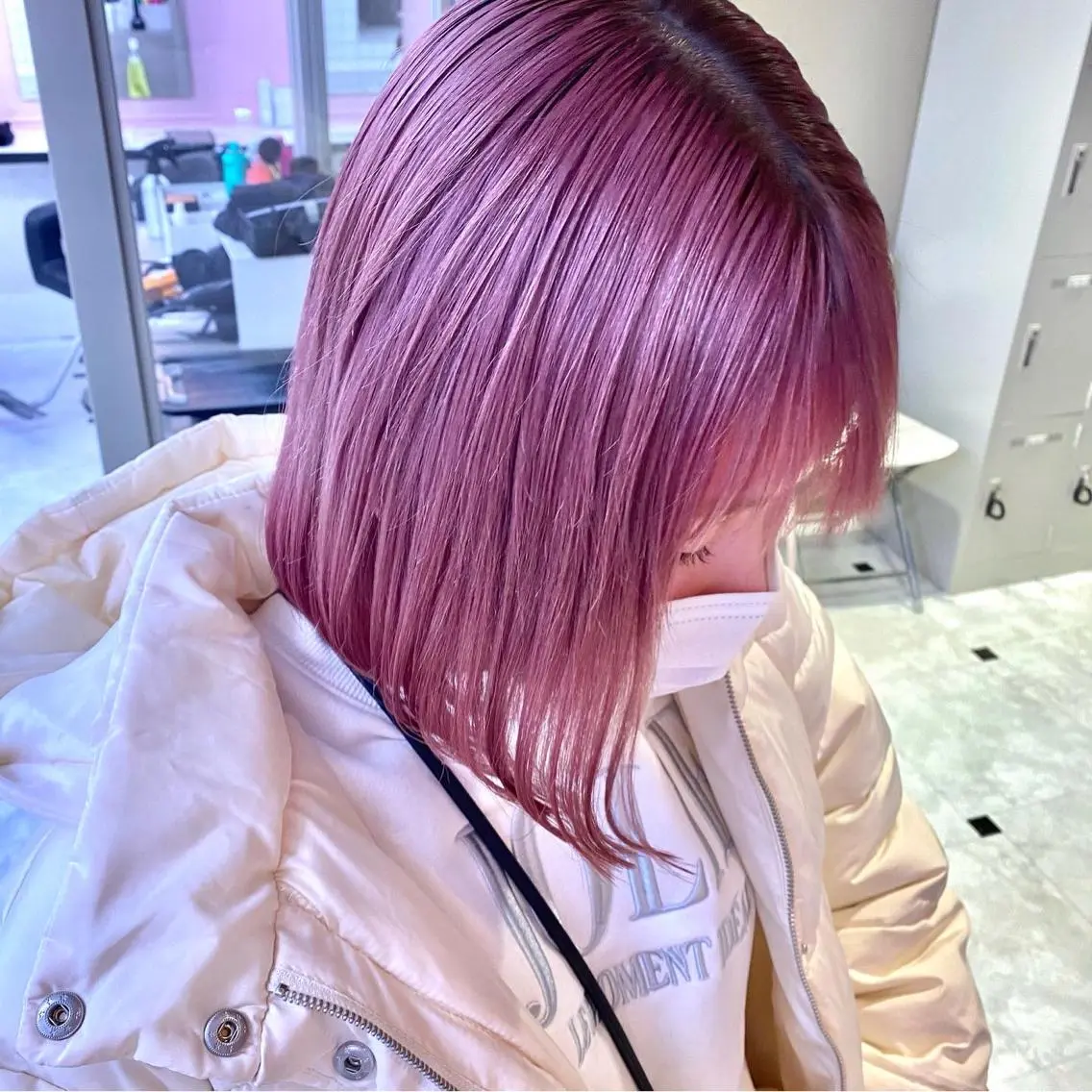 ミディアム カラー ヘアアレンジ レイヤーダブルカラー KYONのヘアスタイル