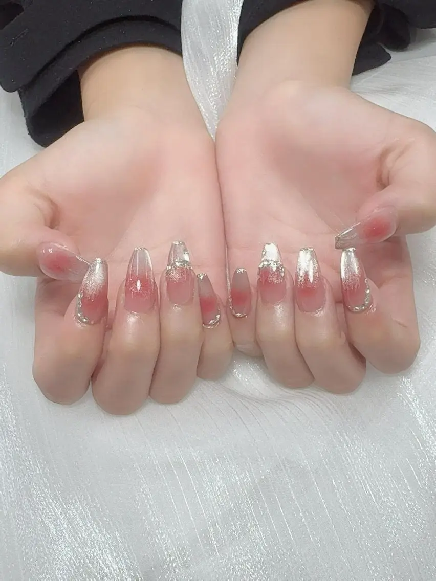 ネイル フレンチネイル グラデーション 韓国ネイル マグネットネイル ミラーネイル ハンドネイル ハンドケア Hara Nail 【持ち込みOK】のネイルデザイン
