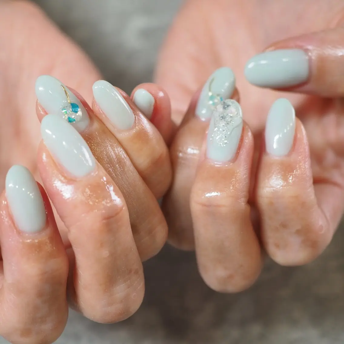 ネイル アートネイル チークネイル フラッシュネイル フットネイル フレンチネイル glaNje shioriのネイルデザイン
