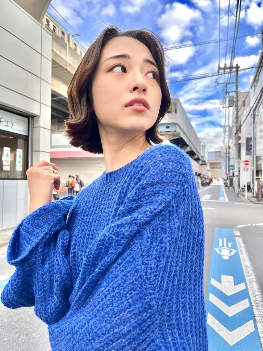 ミディアム カラー カット ヘアカラー ルーツカラー/ デザインカラー/井川のヘアスタイル