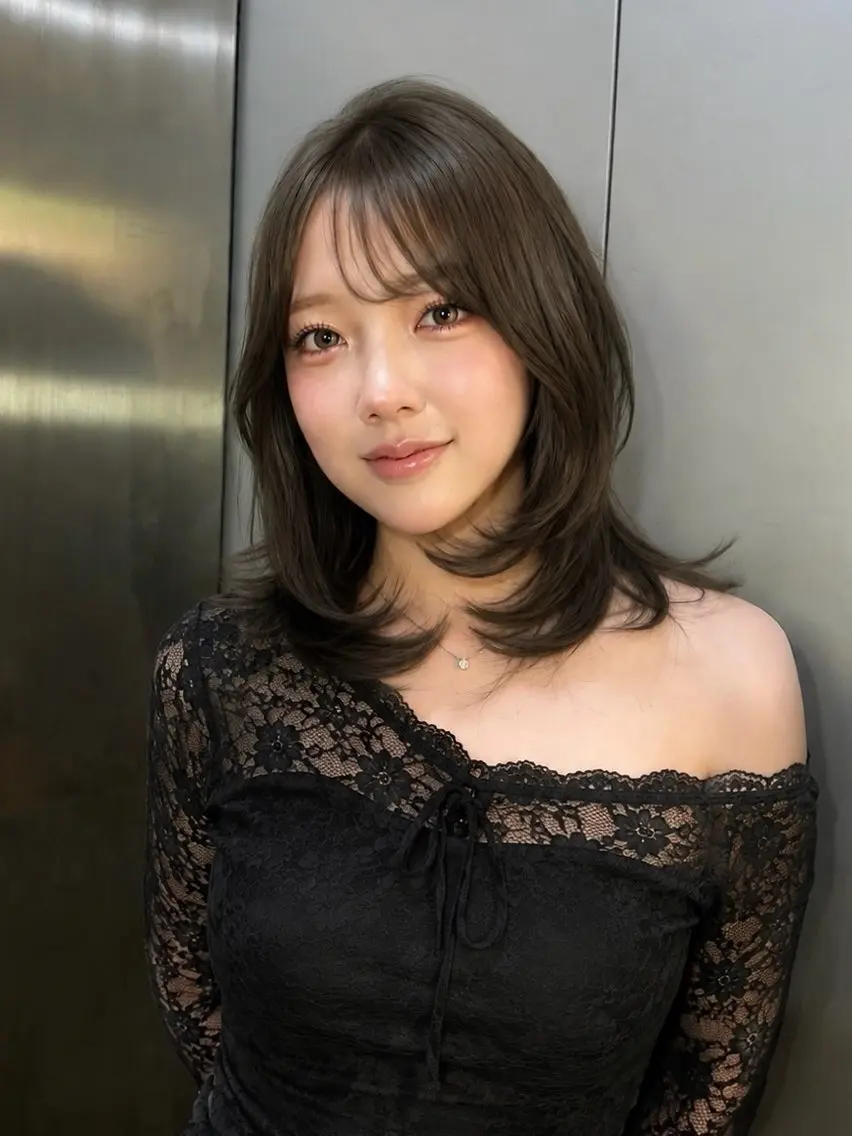 ロング カラー カット ヘアカラー ヘアセット 上品モテヘア🩶 karen🩶のヘアスタイル