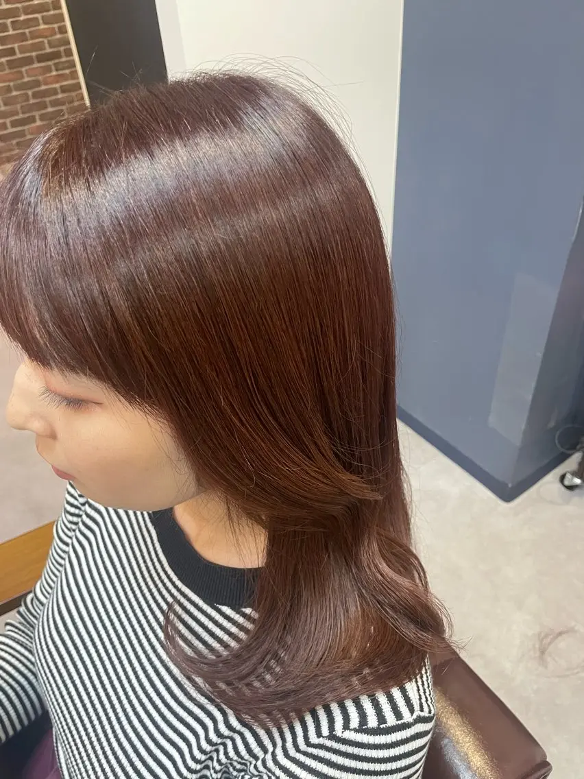 ミディアム カット ヘアカラー トリートメント 原 麻耶のヘアスタイル