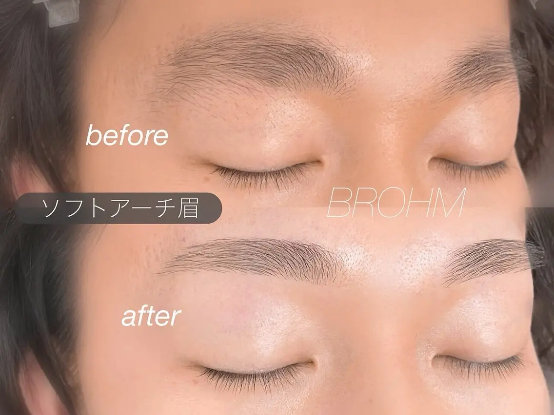 メンズ アイブロウ 眉カット ハリウッドブロウリフト 眉毛ワックス脱毛 BROHM 目黒 kirariの眉毛・アイブロウイメージ