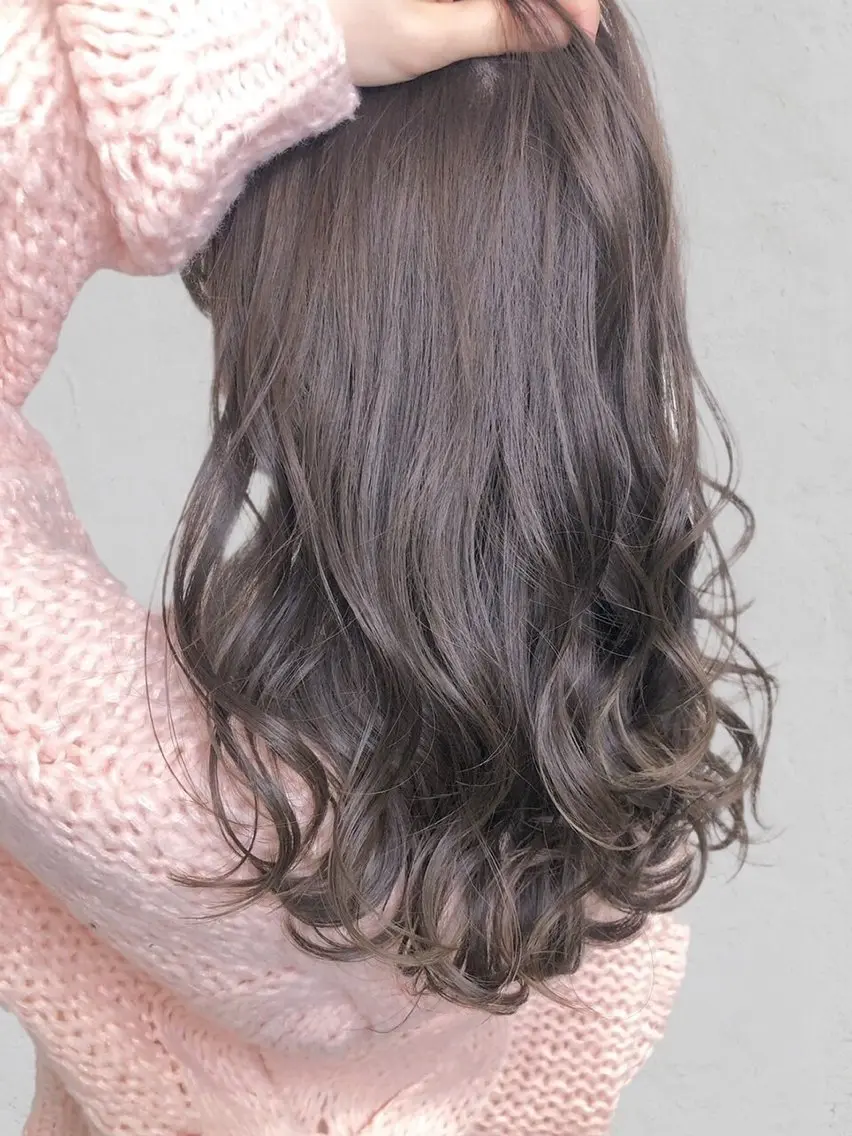 セミロング カラー ʚザクザクレイヤー× 艶透明感/にしじまɞのヘアスタイル