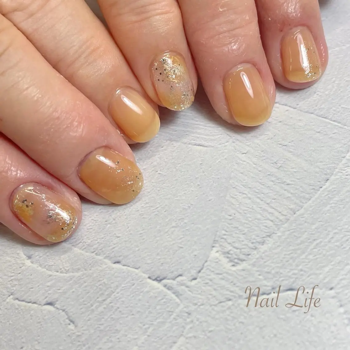 ネイル ニュアンスネイル オフィスネイル 大嶋 めぐみのネイルデザイン