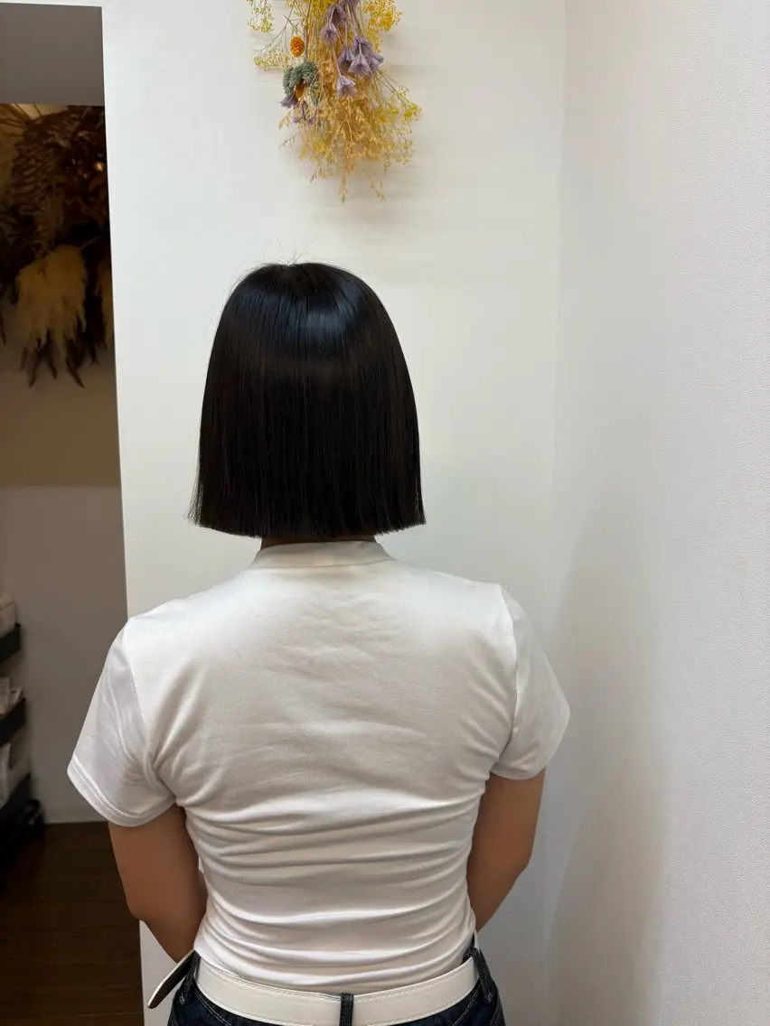 カット+抗酸化ケア縮毛矯正or酸性ストレート+サプリトリートメントの写真