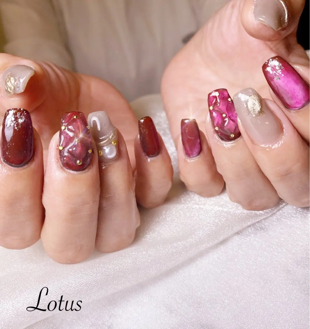 ネイル ハンドネイル ネイル＆脱毛 Lotus🌸のネイルデザイン