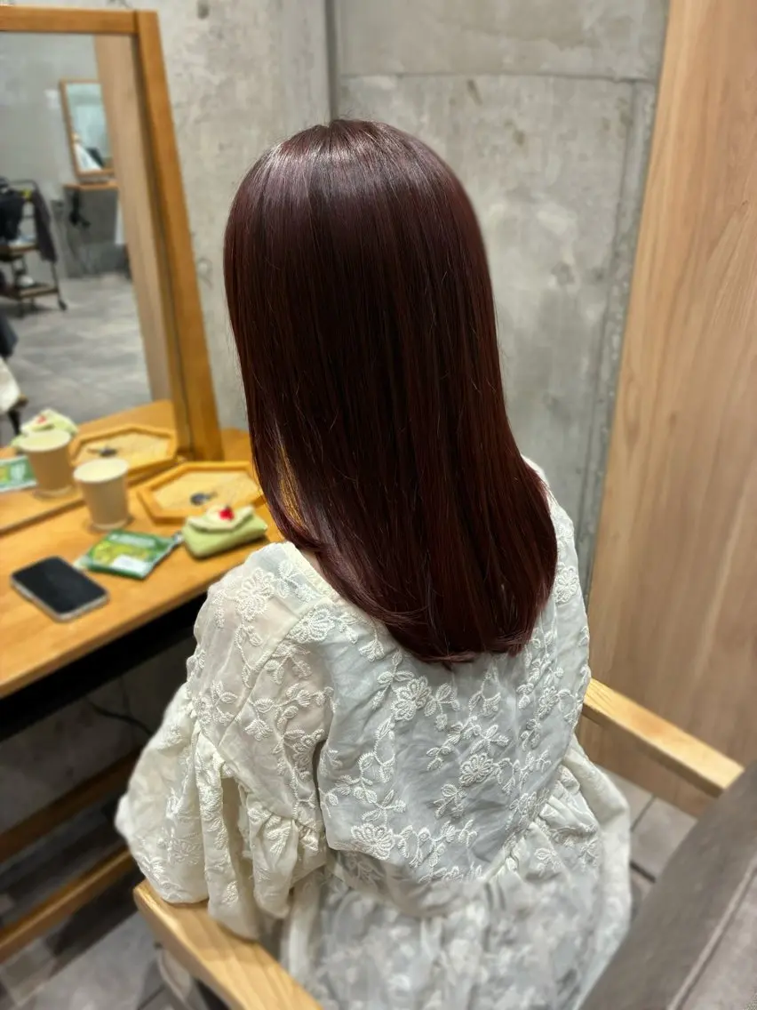ミディアム カラー 💖クボ モモ💖のヘアスタイル