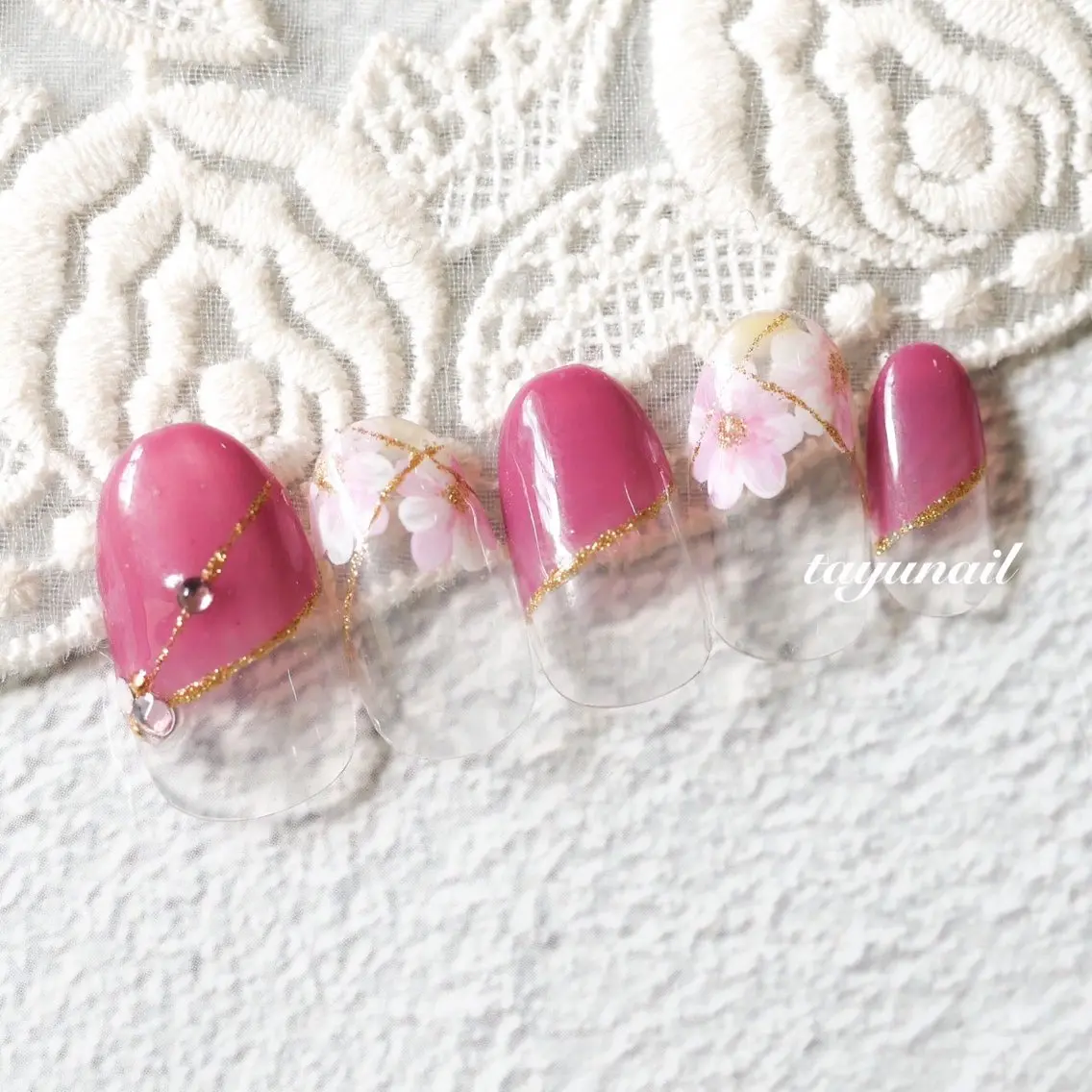 ネイル アートネイル ジェルネイル パラジェル ハンドネイル ネイルサロン 【たゆnail】のネイルデザイン