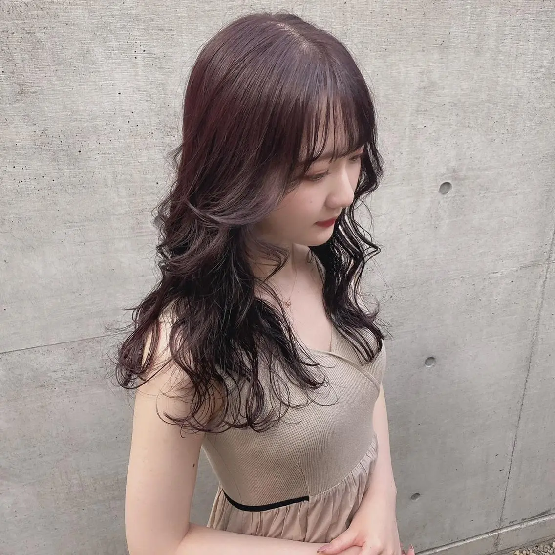 セミロング カラー 💗💗韓国レイヤー yu-ki💗💗のヘアスタイル