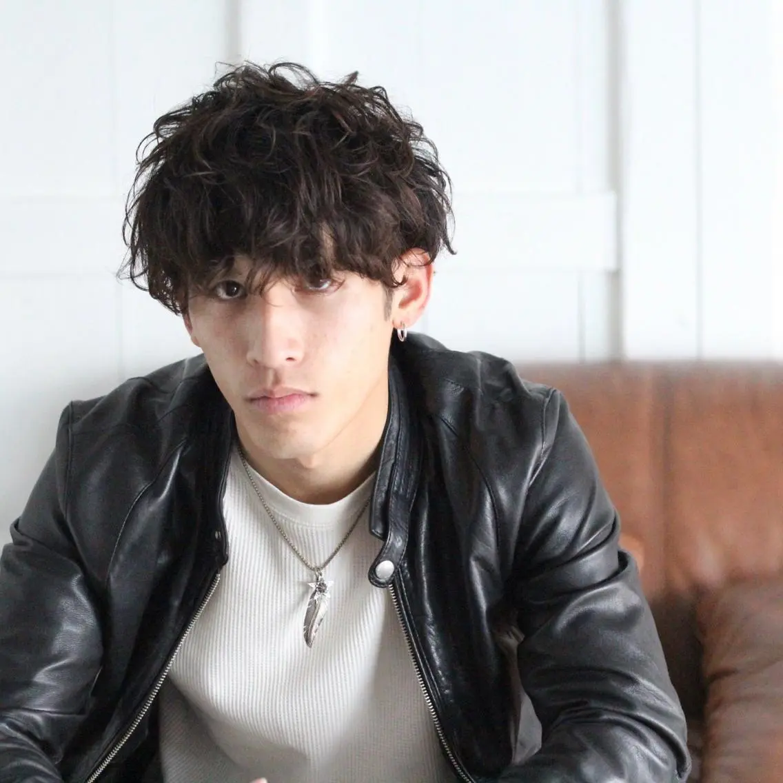 ショート パーマ メンズ マッシュ カット Vir by browのヘアスタイル