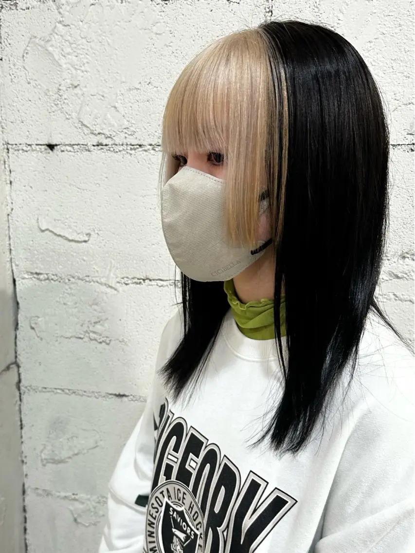 セミロング カラー ヘアカラー トリートメント 【透明感カラー】💠 TETSUのヘアスタイル