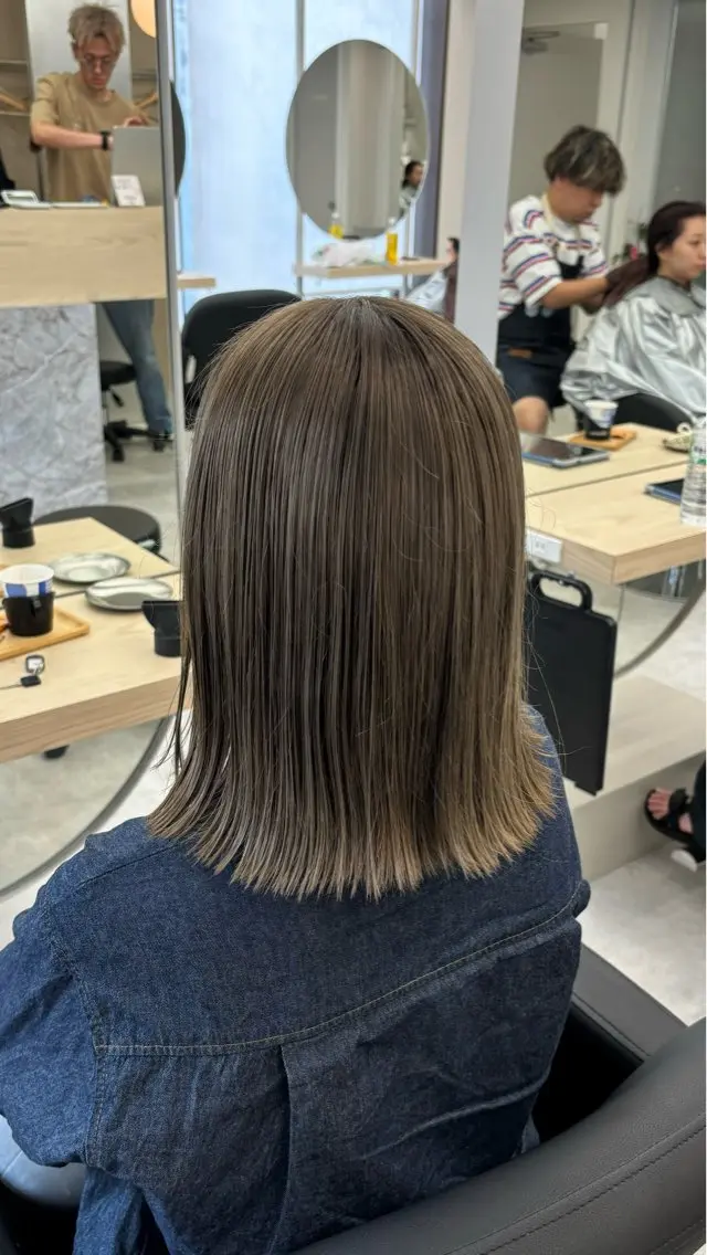【minimo限定価格‼️】ハイクオリティカット✂️+うる艶ダブルカラー🌈+艶トリートメント💧の写真