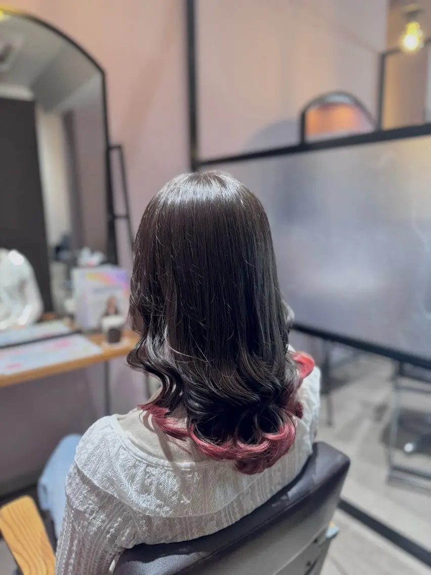 ミディアム 森 いずなのヘアスタイル