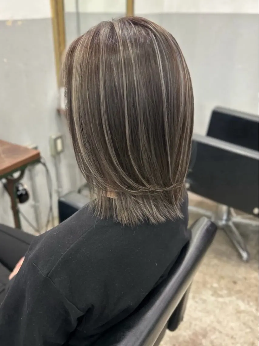 ミディアム カラー Tabuchi Mamiyaのヘアスタイル